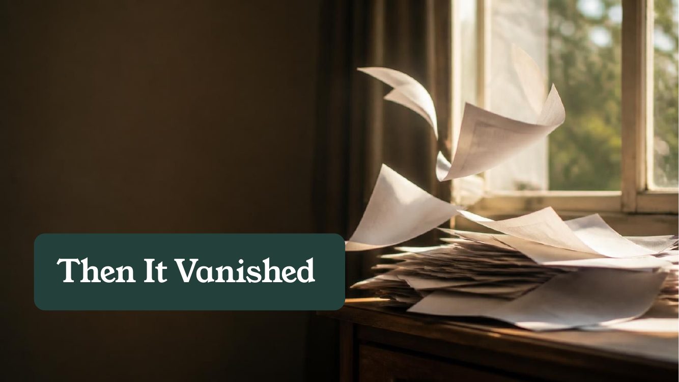 Then It Vanished
