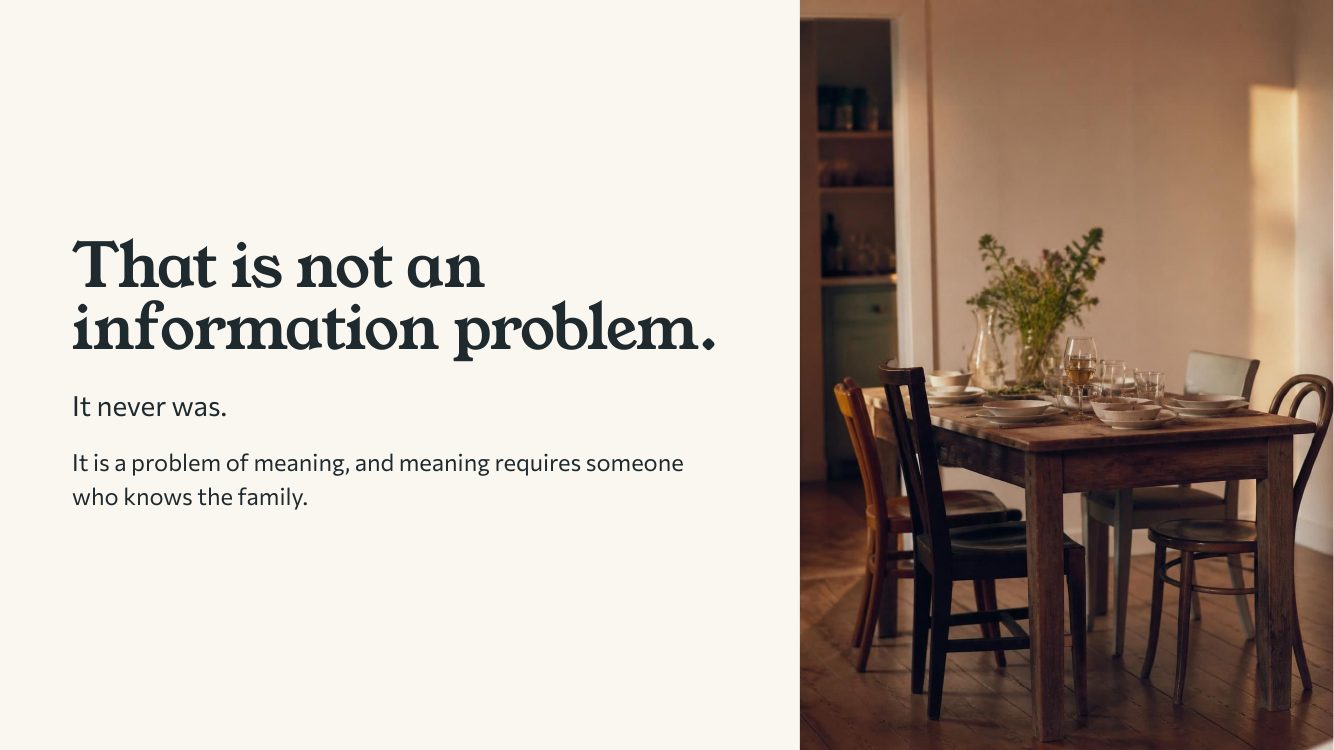 That is not an information problem