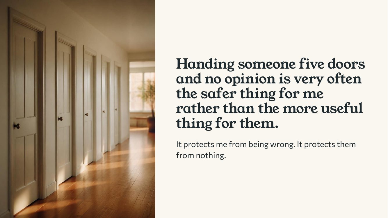 Five doors and no opinion