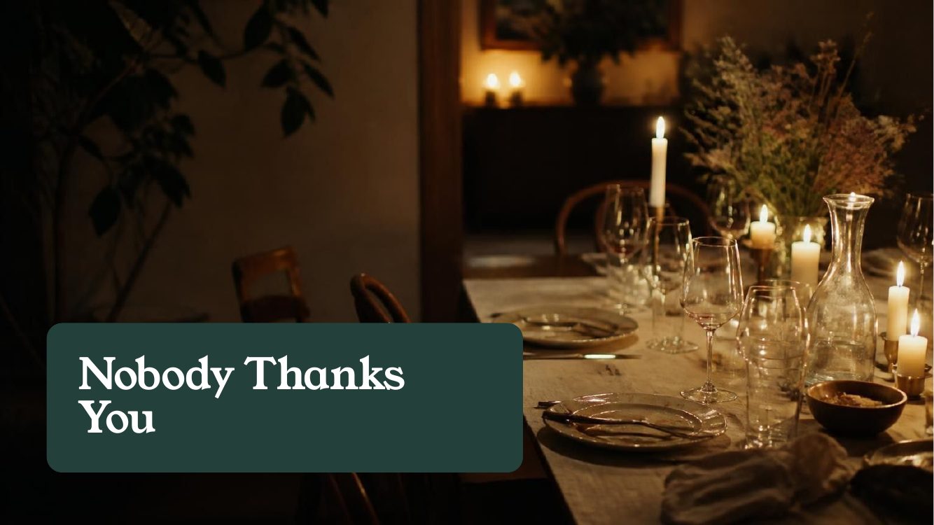 Nobody Thanks You