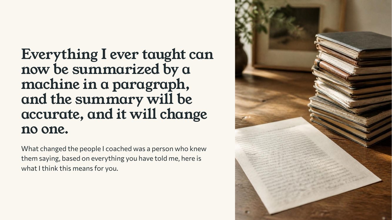 A summary is information